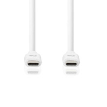USB-C to USB-C Cable 1 m, USB 3.2 Gen 1, 60 W, 4K@60Hz, 5 Gbps, White