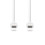 USB-C to USB-C Cable 1 m, USB 3.2 Gen 1, 60 W, 4K@60Hz, 5 Gbps, White 1