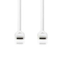 USB-C to USB-C Cable 2 m, USB 3.2 Gen 1, 60 W, 4K@60Hz, 5 Gbps, White