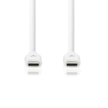 USB-C to USB-C Cable 3 m, USB 3.2 Gen 1, 60 W, 4K@60Hz, 5 Gbps, White