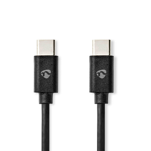 USB-C to USB-C Charging Cable 3.00 m, USB 2.0, 480 Mbps, 60 W, Black 1