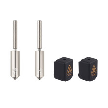 Hardened Steel Nozzle with Silicone Sock for Kobra S1 Max 3D Printer Parts 0.25+0.4mm Extruder Hotend Part