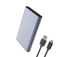 HD002 USB 3.0 Gen2 Type-C III Enclosure for 2.5" SSD/HDD 4TB UASP 6Gbps Speed External Hard Drive Box