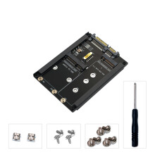MSATA SSD to 2.5" 3.0 Adapter Card B+M Key M.2 NGFF SSD to 6Gbps Converter Riser Board Internal HDD Case