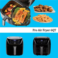 6QT Air Fryer Pan for PowerXL Pro Air Fryer 6QT, Upgraded Air Fryer Pan/Crispy Pan/Tray/Grill/Grating