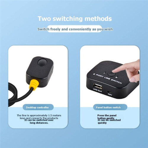 2 Port USB2.0  Plug and  USB Port Printer Keyboard Mouse Sharing  USB Sharing 2