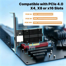 10G Pcie to Network Card Realtek RTL8127 PXE Boot 10Gbps RJ45 LAN for PC Server NAS Gaming for Win10/11/Linux