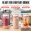 For  Blast Max Blender BC251 Replacement Container and Lid 22oz Replacement Cup with Leak Proof Lid and Boots 9
