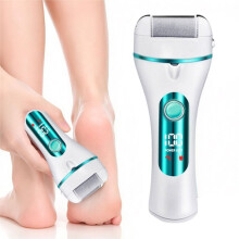 Digital Display Electric Foot Grinder, Automatic Foot Scrubber Rechargeable Dead Skin and Callus Remover B