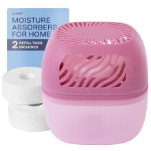 Reusable Dehumidifier 1000ml - 2 Refill Tabs Pink