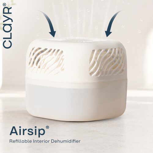 Airsip Refillable Interior Dehumidifier 500mlWhite 1