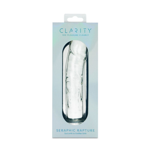 Clarity Seraphic Rapture Glass Dildo - Glass Sex Toy for Adults