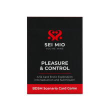 Sei Mio Pleasure & Control BDSM Card Game Couples Roleplay Deck - Adult Couples Game for Date Night