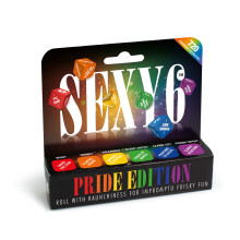 CC Games Sexy 6 Pride Edition Dice Game Couples Adult Party Game 720 Scenarios - Adult Couples Game for Date Night