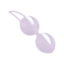 Fun Factory Smartballs Duo - White/Pastel lilac - Pelvic Floor Exercise Balls