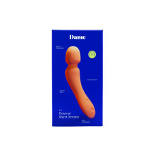 Dame - Min Mini Wand Vibrator - Papaya - Wand Vibrator Sex Toy