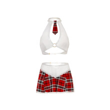 Oh La La Cheri Academic Affair Women's Lingerie Costume S/M Red/White - Sexy Fancy Dress Outfit for Women