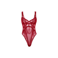 Oh La La Cheri Marisol Women's Lingerie Teddy L/XL Zinfandel - Sexy Underwear for Women