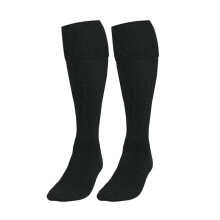 (M (UK 3-6), Black) Plain Football Socks