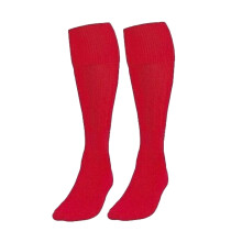 (M (UK 3-6), Red) Plain Football Socks