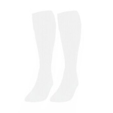 (S (UK 12-3), White) Plain Football Socks