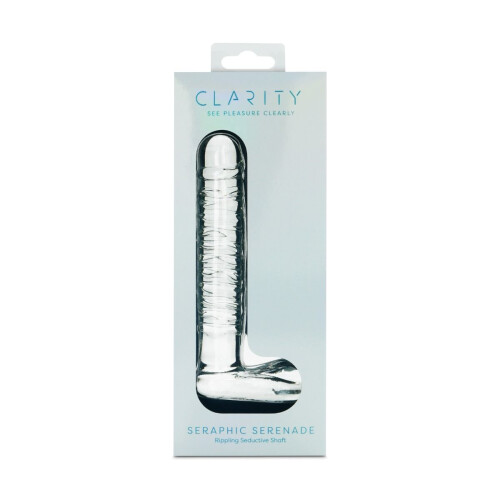 Clarity Seraphic Serenade Glass Dildo - Glass Sex Toy for Adults