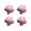 Ceramic Door Knobs 4-Piece Set - Heart-Shaped Cabinet Pull Handles for Furniture, Home & Office 1