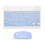 Wireless Keyboard Mouse Set 10in Computer Keyboards Mouse Combo for Tablet Mobile Phone Computer Blue 4