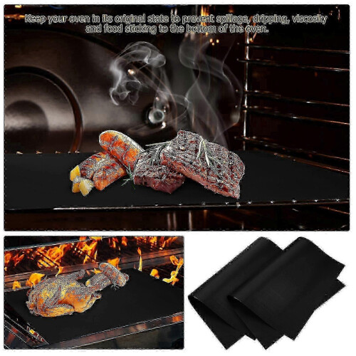 2026 Suitable 9 Pcs Oven Liners Non-stick Reusable Liners Universal Grill Baking Mats 1