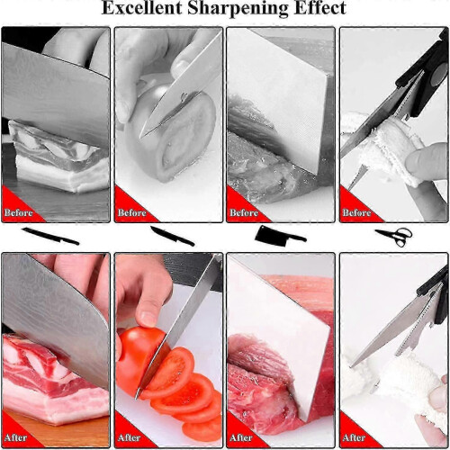 Knife Sharpener Manual, Knife Sharpener Professional For Coarse And Fine Gift 2