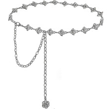 For 2026 Chain Belt For Women - Rhinestone Crystal Waist Belts For Dress Gift Silver, Fashion Accessory