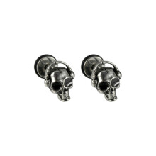 Unique Stainless Steel Skull Shape Stud Earrings For Women Goth Gothic Piercing Ear Jewelry Eye-Catching Design Daily Punk Rock Costum