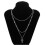 Collier pendentif croix multicouche en alliage d'argent 3