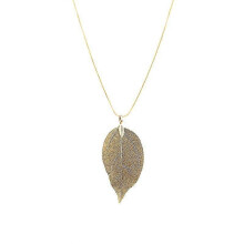Collier en forme de feuille (1 pièce)