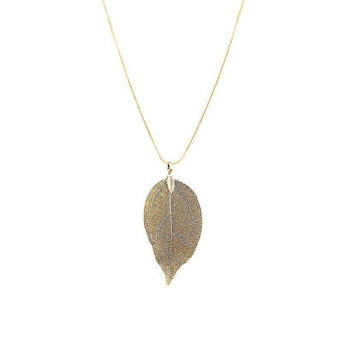 collana a forma di foglia