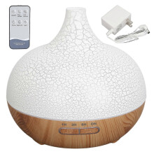 Ultradźwiękowy dyfuzor olejków eterycznych do aromaterapii, kolorowe światło, drobna mgiełka, pojemność 500 ml, zdalnie sterowany dyf