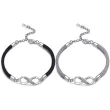 Braccialetti coordinati da coppia per donna, regolabili, set da 2