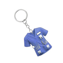Porte-clés pour soignant(e) - Ornement de rétroviseur de voiture en acrylique durable, finition givrée, multicolore - Idéal pour un usa