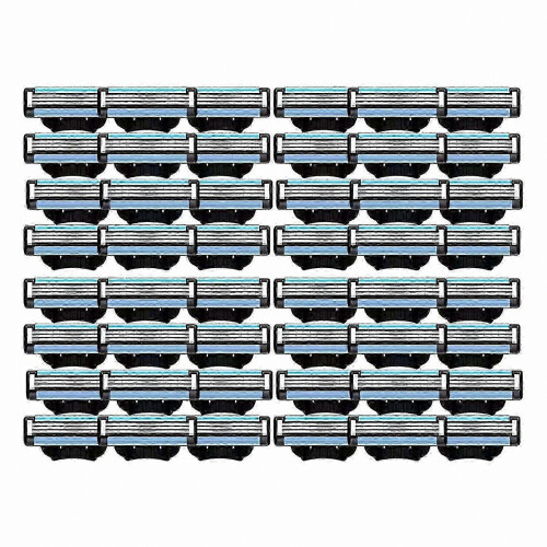 48Pcs Manual Razor Blade Refills Replacement Blades For Men Hand Shaver