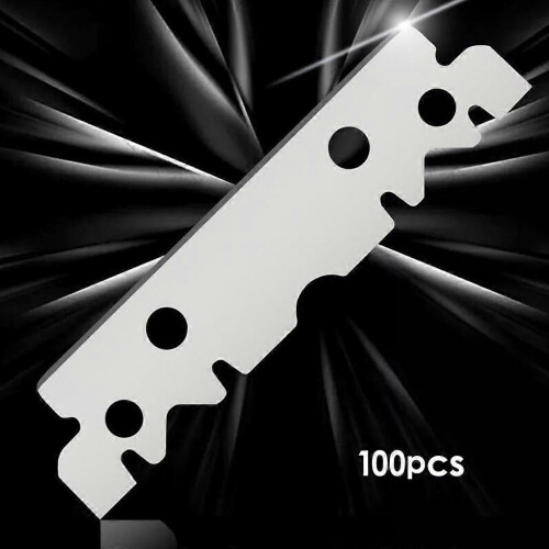 100pcs Single Edge Stainless Steel Barber Razor Blades Men Shave Beard Tools 2