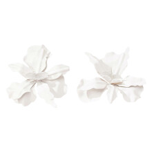 Elegante, moderne Ohrstecker mit Blumenmuster aus weißer Legierung – stilvoller Ohrschmuck für Damen, perfekt für jeden Tag.