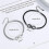 Bracelets assortis pour couples de femmes, ensemble ajustable de 2 4