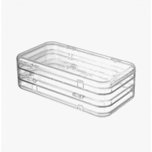 Transparante opbergdoos voor plaknagels, opvouwbare opbergdoos voor nagelkunst, grote plastic displaydoos voor