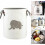 Large Sized Waterproof Cute Ramie Cotton Fabric Folding Laundry Hamper（Elephant）Home Bathroom 1