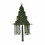 Tapiz navideño de macramé – Cuerda de algodón con estrella – para decoración rústica (verde) 1