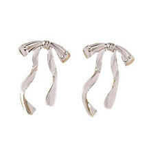 Elegante, funkelnde Ohrstecker in Schleifenform für Damen – trendiger Ohrschmuck mit Schleifendesign, perfekt für Alltag, Dates, Hoch