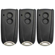 3er-Pack Garagentoröffner-Fernbedienungen für EcoStar RSC2-433, RSE2-433, RSZ1-433, Handsender für Tore von Hörmann Liftronic