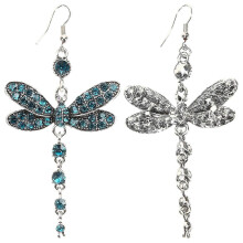 Strass-Libellen-Ohrringe, Damen-Hängeohrringe zur Dekoration, 4 Paar