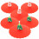 6pcs Silicone Mug Cover Christmas Tree Snowman Leakproof Reusable Cup Lids 1