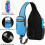 Sac à dos bandoulière bleu 4